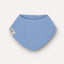 Musselin-Lätzchen Dusty Blue aus Bio-Baumwolle mit verdecktem Druckknopf