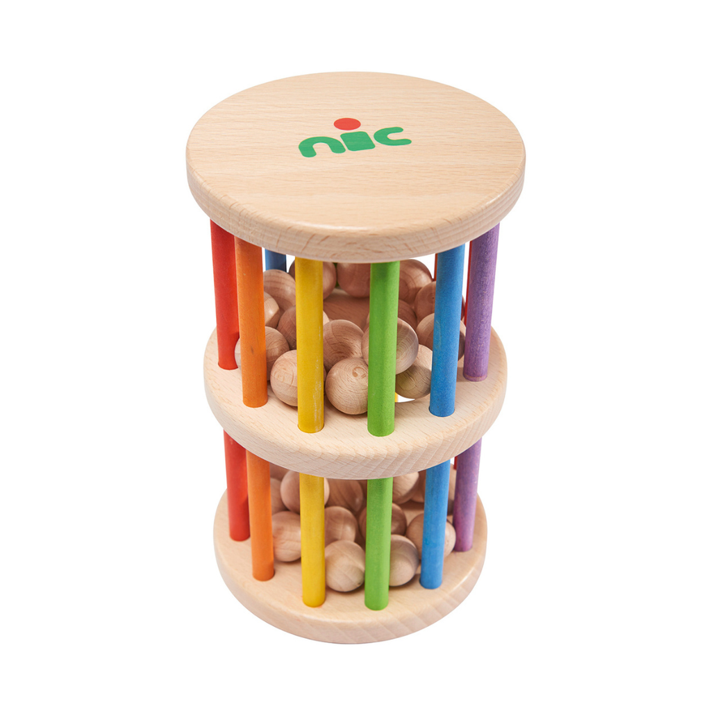 Große Rasselrolle aus Holz (ab 6 Monate) der Marke nic