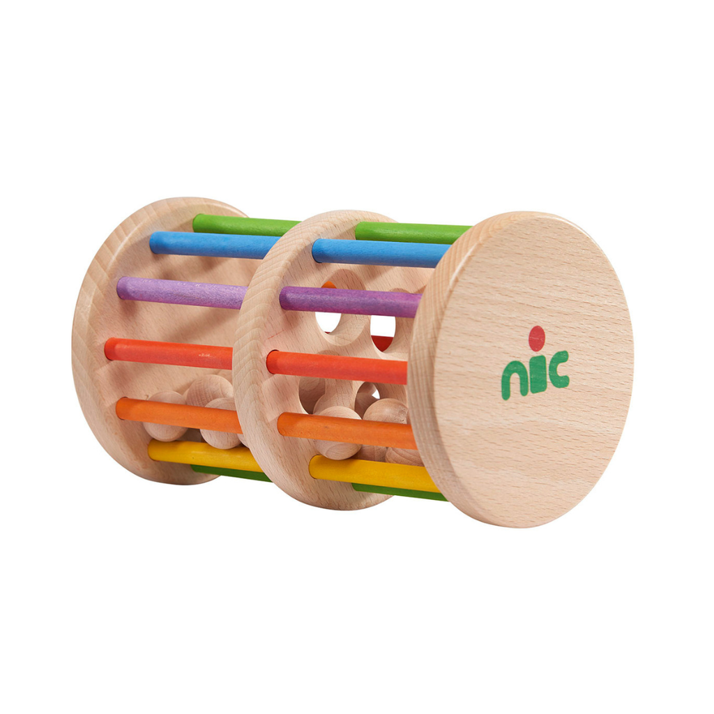 Große Rasselrolle aus Holz (ab 6 Monate) der Marke nic