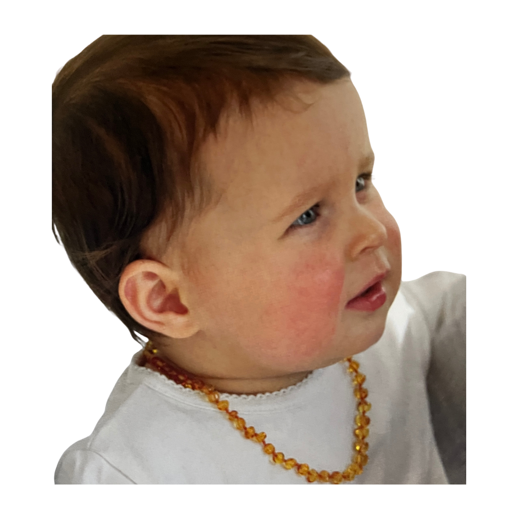 Bernsteinkette 31-33 cm, honig-farben (Schmuck)