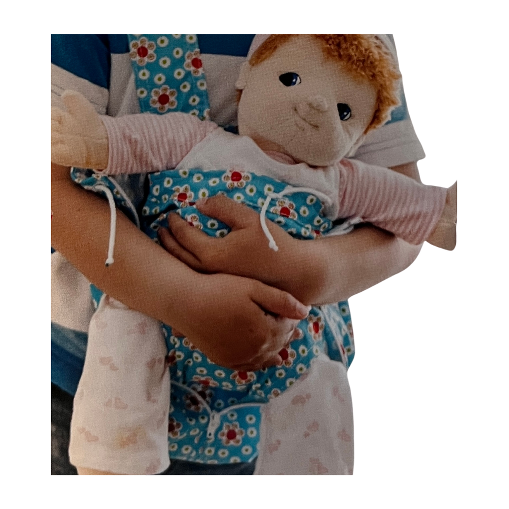 파란색 인형 캐리어 가방 (3세 이상)