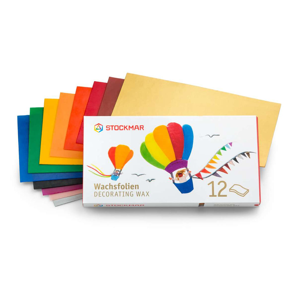 STOCKMAR Wachsfolien (12 Farbfolien á 200 x 100 x 0,9 mm)
