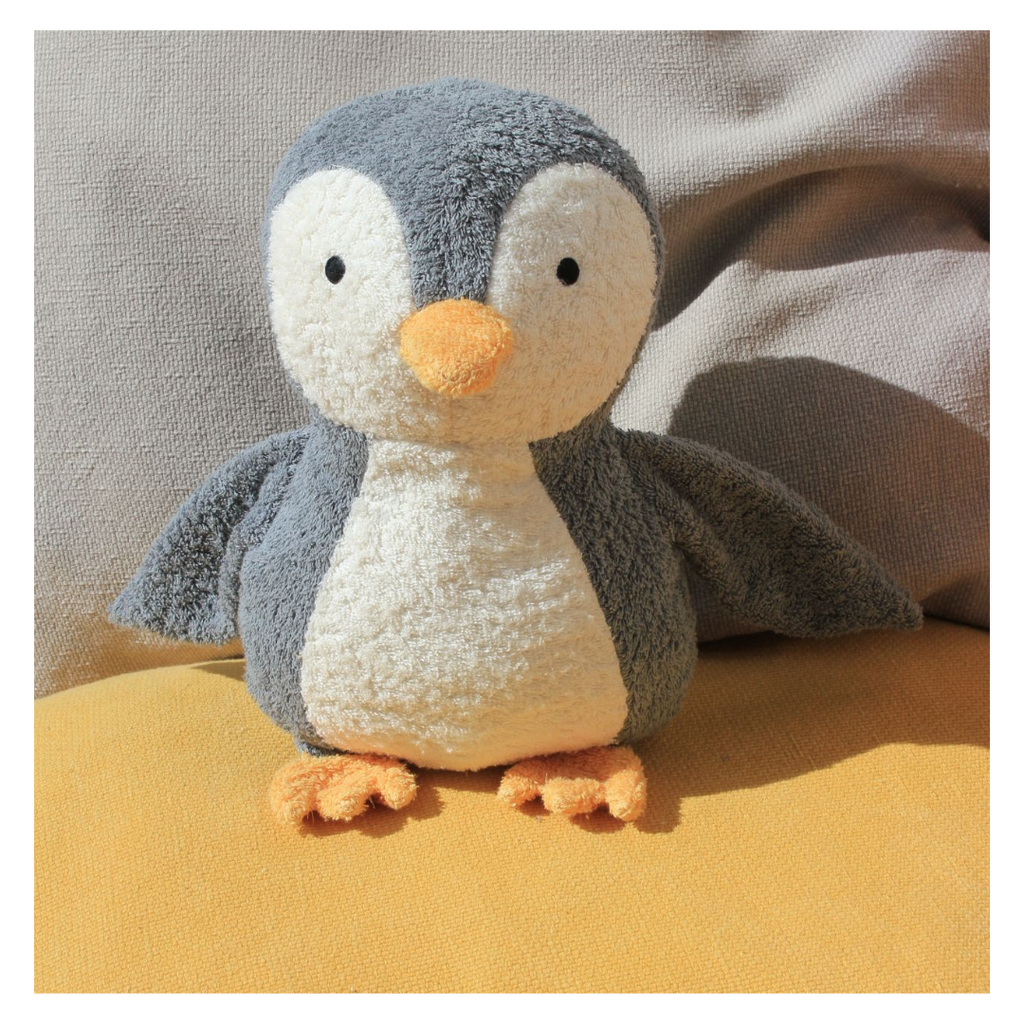 Large plush penguin by Efie
