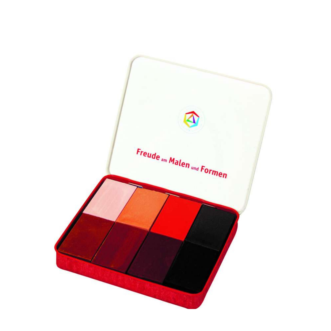 Wachsmalblöcke "FARBEN DER WELT" von STOCKMAR (8 Blöcke im Blechetui)