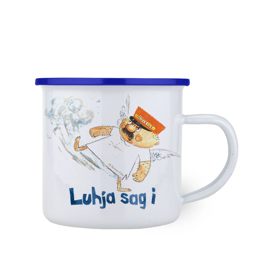 Engel Aloisius Emaille-Tasse