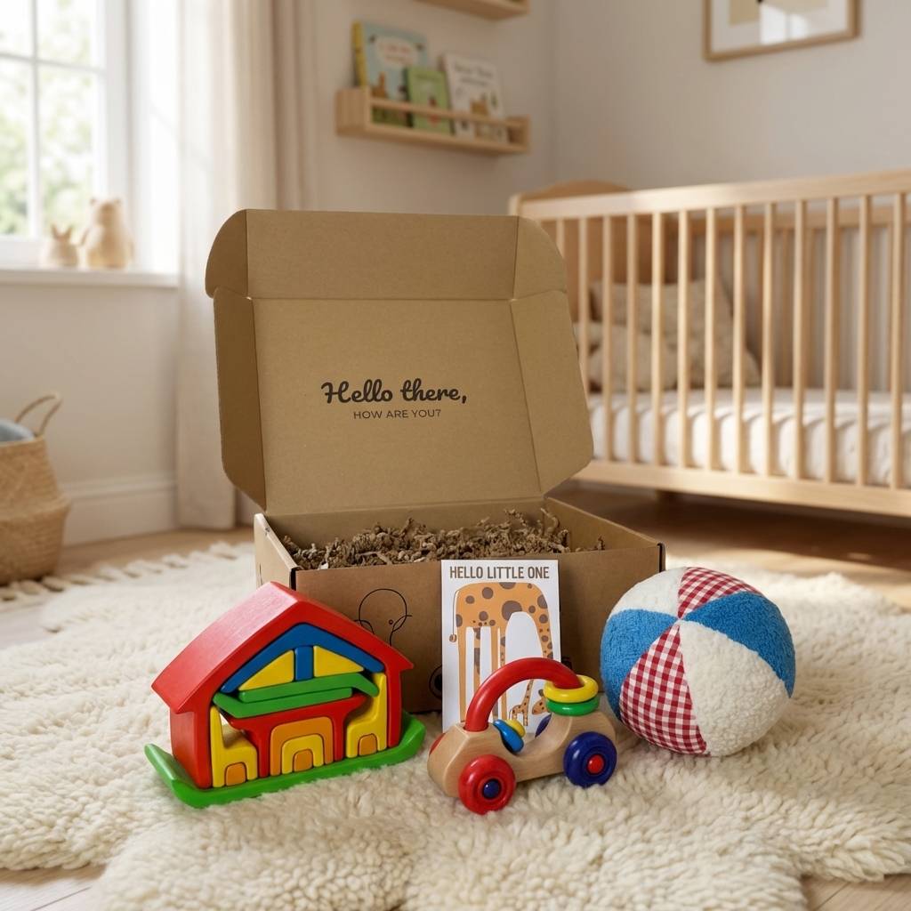 Baby Geschenkset „Erstes Jahr Wachsen & Staunen“
