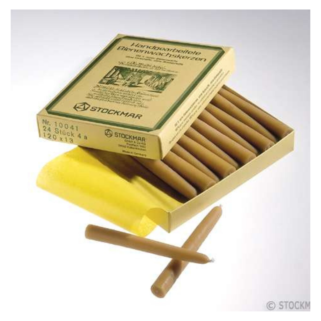STOCKMAR Bienenwachs Weihnachtsbaumkerzen (24 Kerzen)