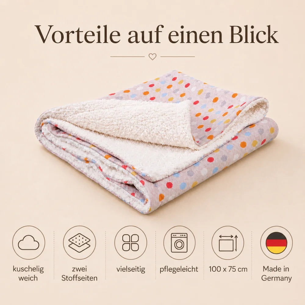 EFIE Krabbeldecke Pünktchen (100 x 75 cm) Zweitbild