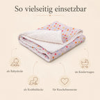 Vielseitige Einsatzmöglichkeiten der EFIE Babydecke Pünktchen für Zuhause und Kinderwagen