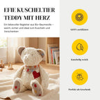 Efie Teddy mit Herz – Das GOTS-zertifizierte Kuscheltier aus Bio-Baumwolle für Babys & Kleinkinder