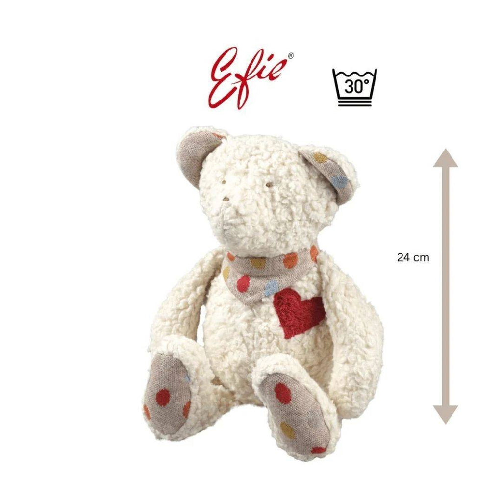 Efie Teddy mit Herz – Das GOTS-zertifizierte Kuscheltier aus Bio-Baumwolle für Babys & Kleinkinder