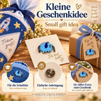 Blauer Elefant Emaille Pin als kleine Geschenkidee für die Schultüte – mit Butterfly-Verschluss, auch als Mitbringsel oder Geschenk-Extra geeignet