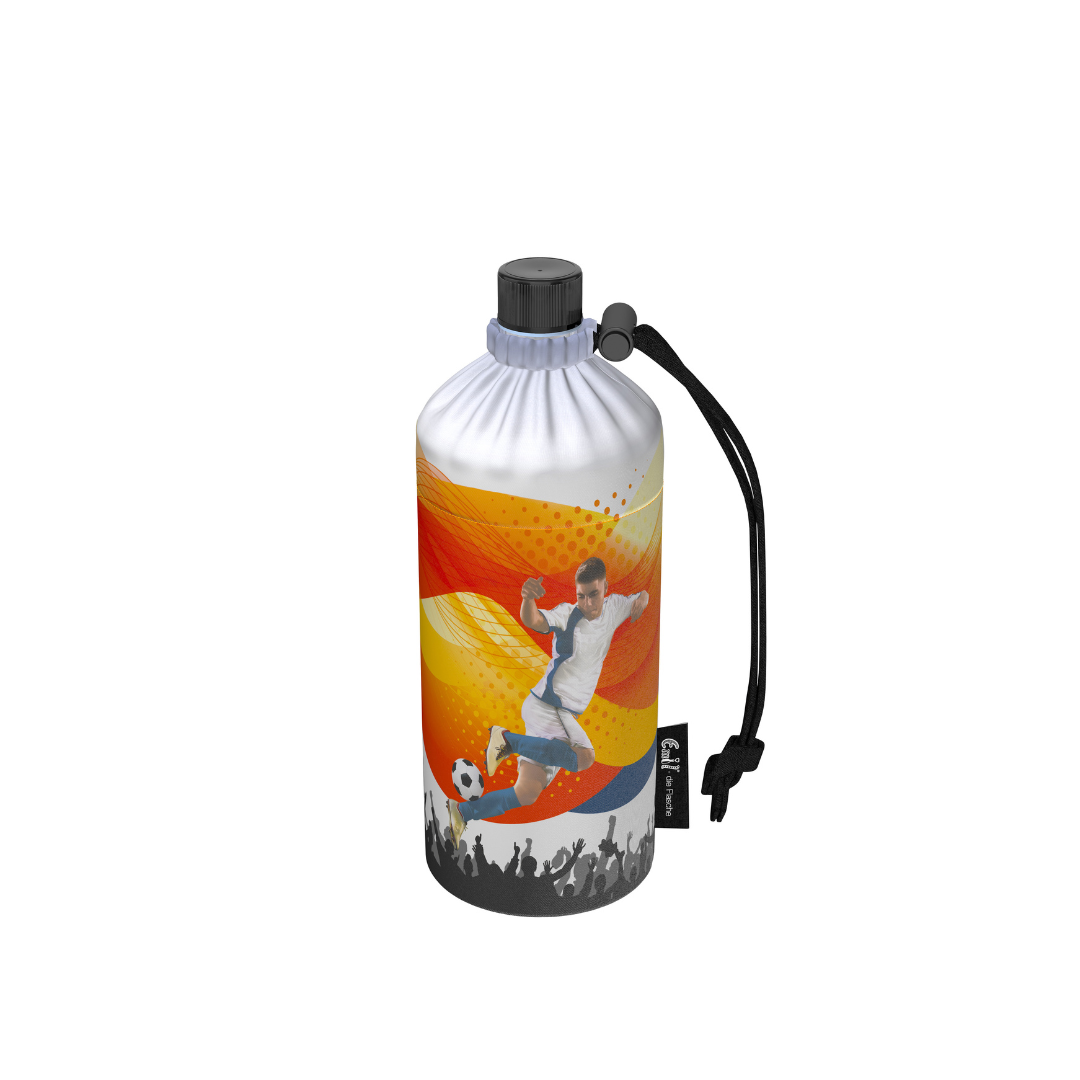 Kinder Trinkflasche Motiv Fußball 0,4 Liter von Emil + Trink Cap!