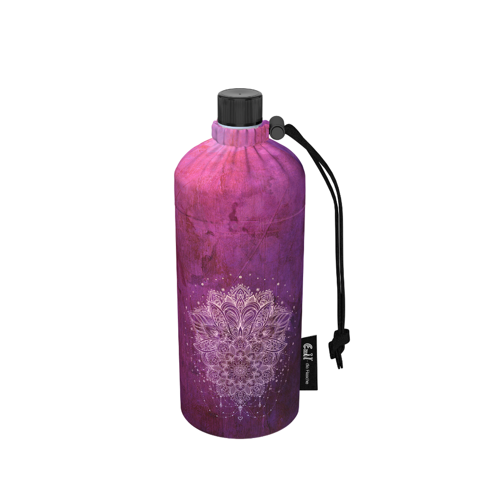 Adult drinking bottle 0.6 liter with lotus motif + drinking cap!