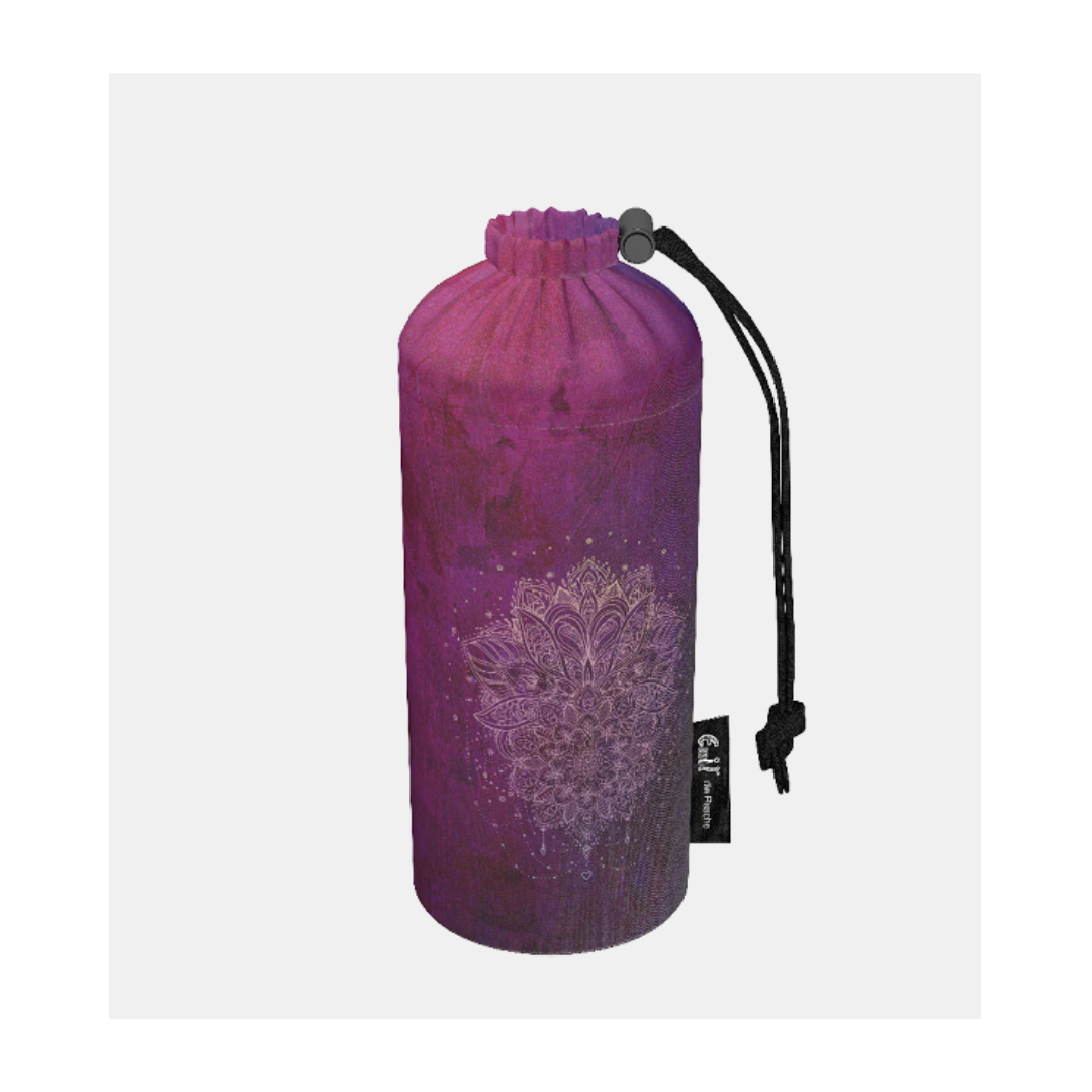 Erwachsenen Trinkflasche 0,6 Liter Motiv Lotus + Trink Cap!