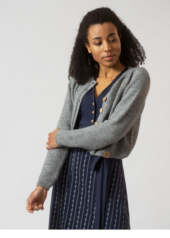 Damen Strickjacke (grau) Hauptbild