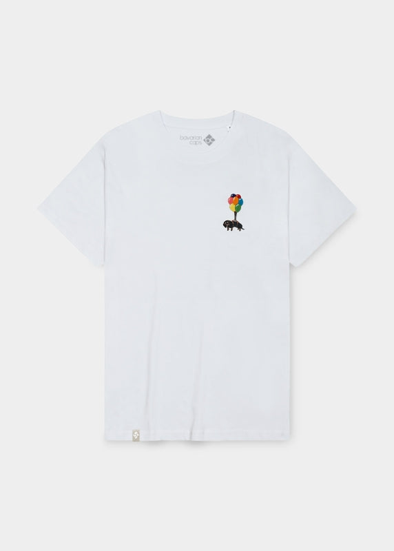 Damen T-Shirt "Dackelexpress" (weiß) Hauptbild