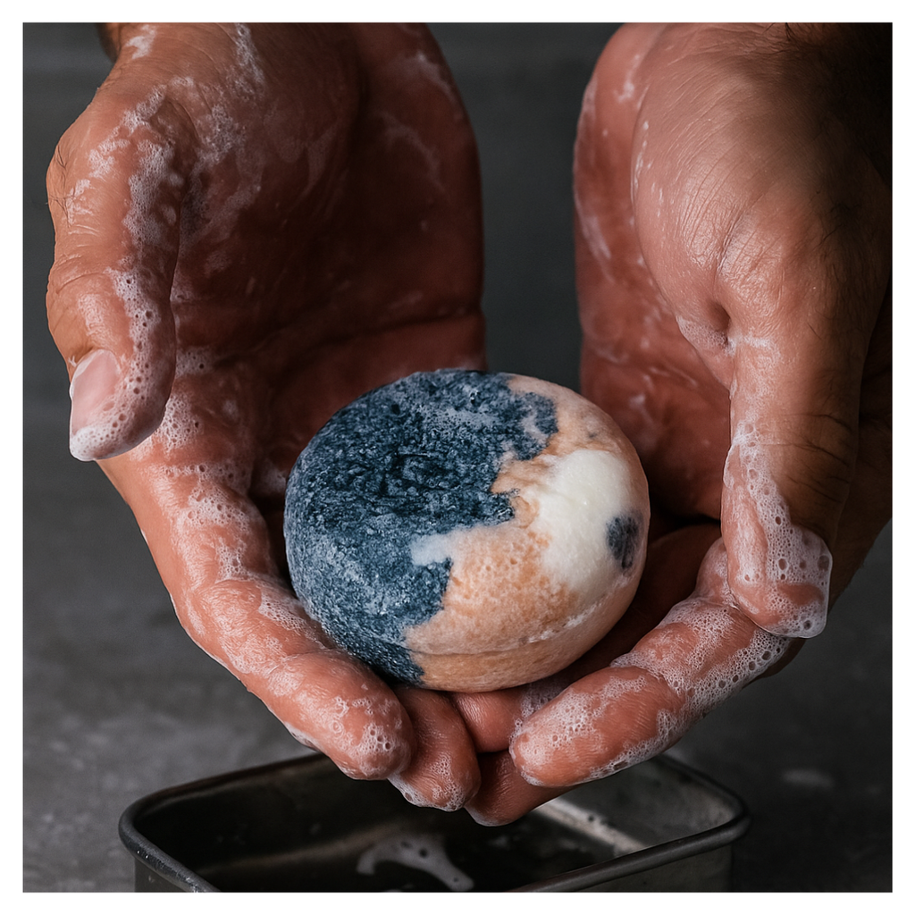 Festes Haar & Haut Shampoo von Pure Soul