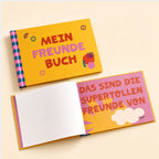 Buntes Freundebuch mit Hardcover und 96 Seiten