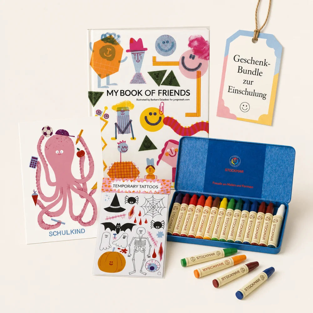 Geschenk-Bundle perfekt zusammengestellt als Geschenk zur Einschulung