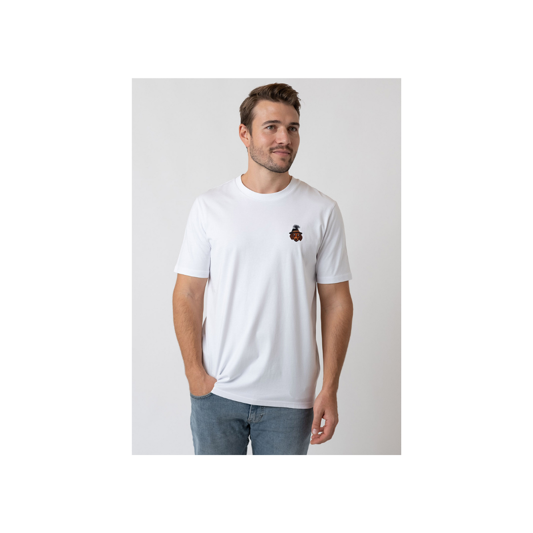 Herren T-Shirt "Monsineur Waldi" (weiß)