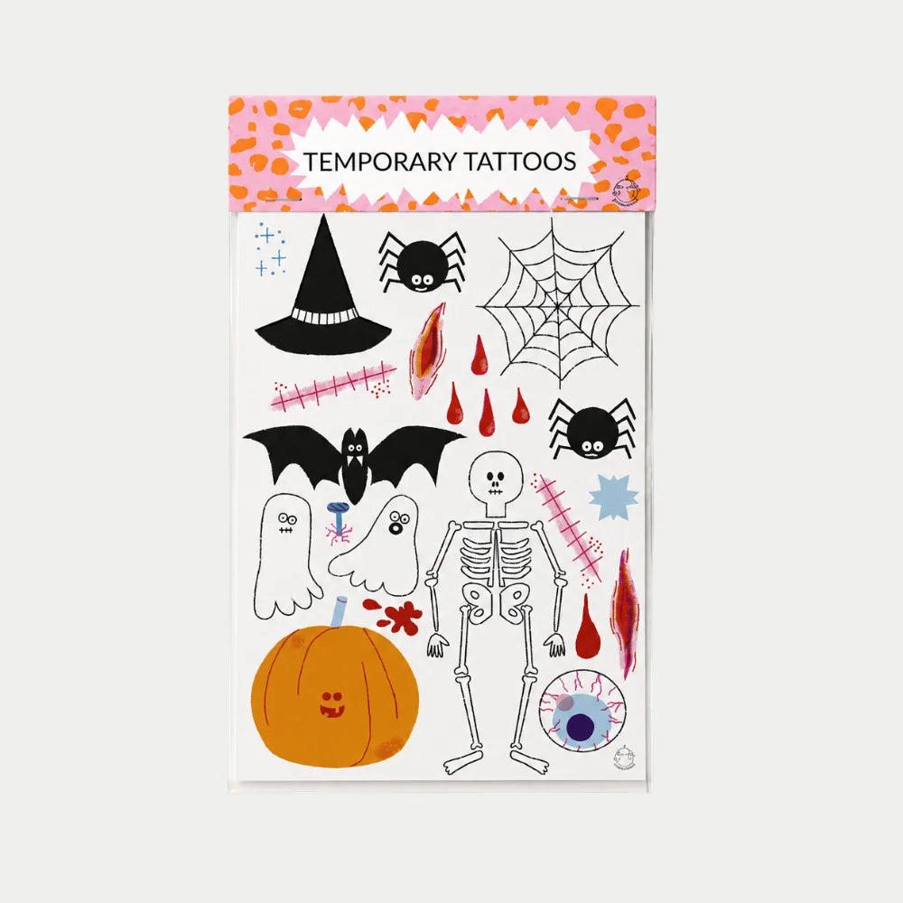 Temporäre Tattoos für Kinder mit Halloween Motiv Hauptbild