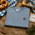Bavarian Trinity Herren T-Shirt als bayerische Geschenkidee mit Brezel und Geschenkverpackung