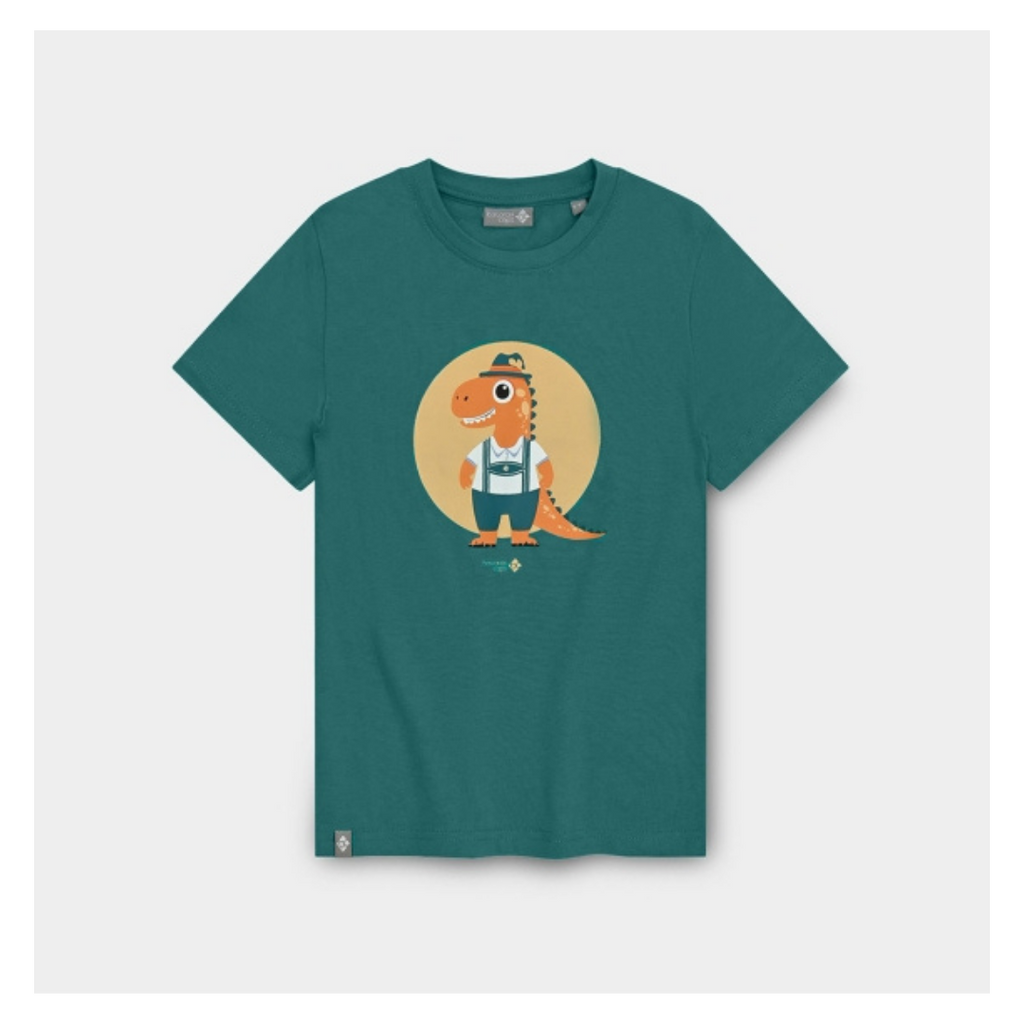 아동용 티셔츠 바바로사우루스(녹색)