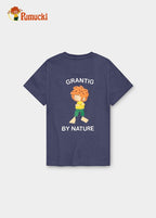Kinder T-Shirt Pumuckl "Grantig by nature" (graublau)