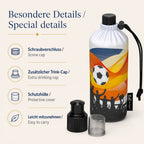 Besondere Details der Emil Kindertrinkflasche mit Schraubverschluss, Trink-Cap und Schutzhülle