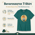 Bavarosaurus Kinder T-Shirt für kleine Bayern-Fans mit Dino-Design und bequemem Schnitt