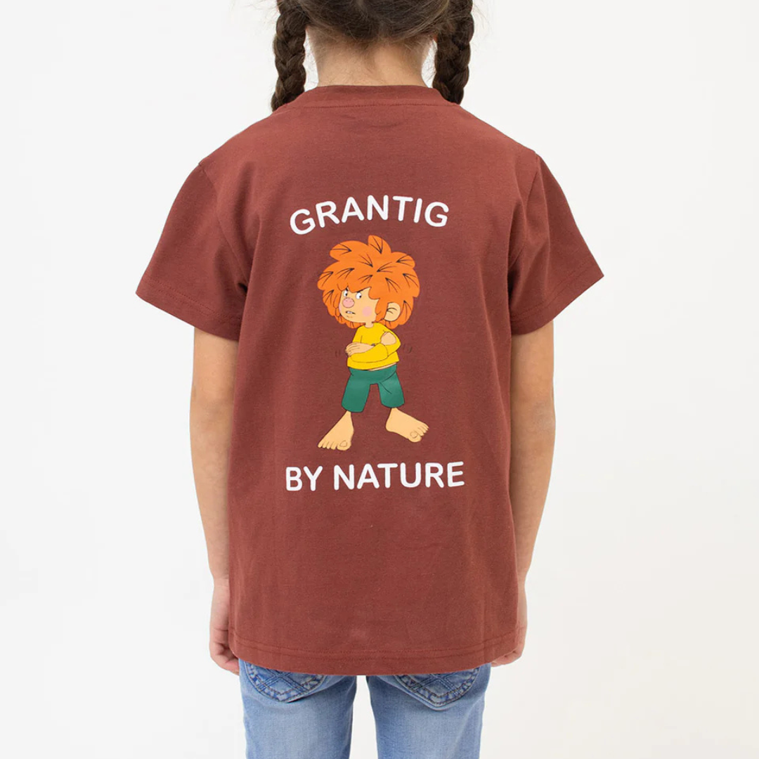 Kinder T-Shirt Pumuckl "Grantig by nature" (rot)