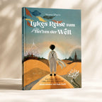 Lukes Reise zum Herzen der Welt Kinderbuch als Hardcover auf hellem Hintergrund