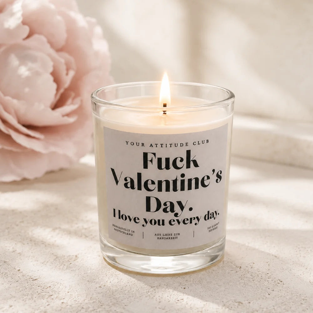 Lustige Duftkerze zum Valentinstag – 300 ml Orange Sunrise Zweitbild