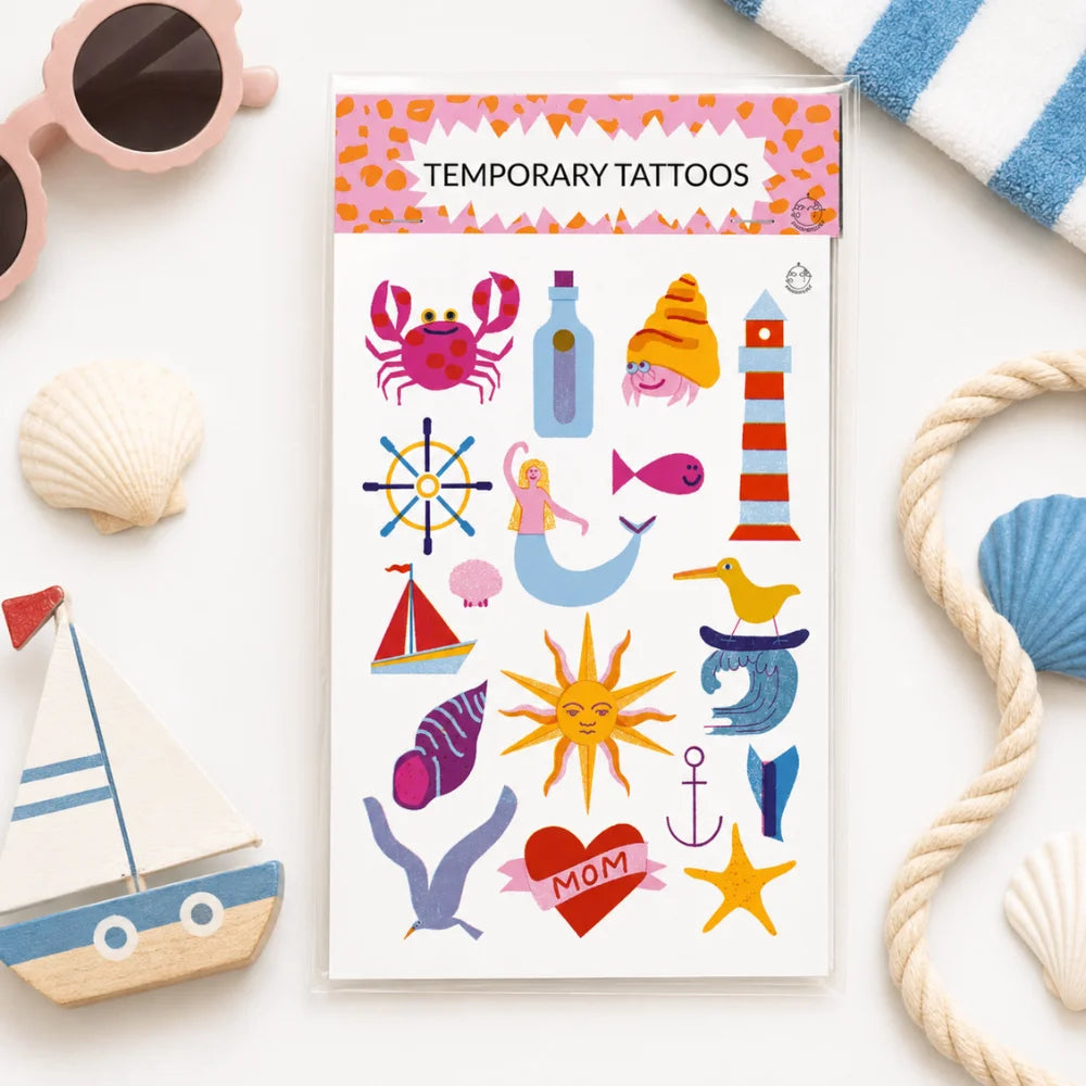 Temporäre Tattoos für Kinder mit Maritimen Motiv