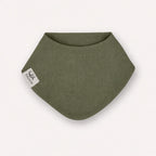 Musselin-Lätzchen für Babys in Olive Green aus Bio-Baumwolle