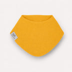 Gelbes Musselin-Lätzchen für Babys in der Farbe Sunflower