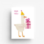 Postkarte - For you (Ente mit Geschenk)