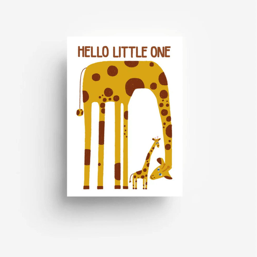 Postkarte - Hello Little One (Giraffe) Hauptbild