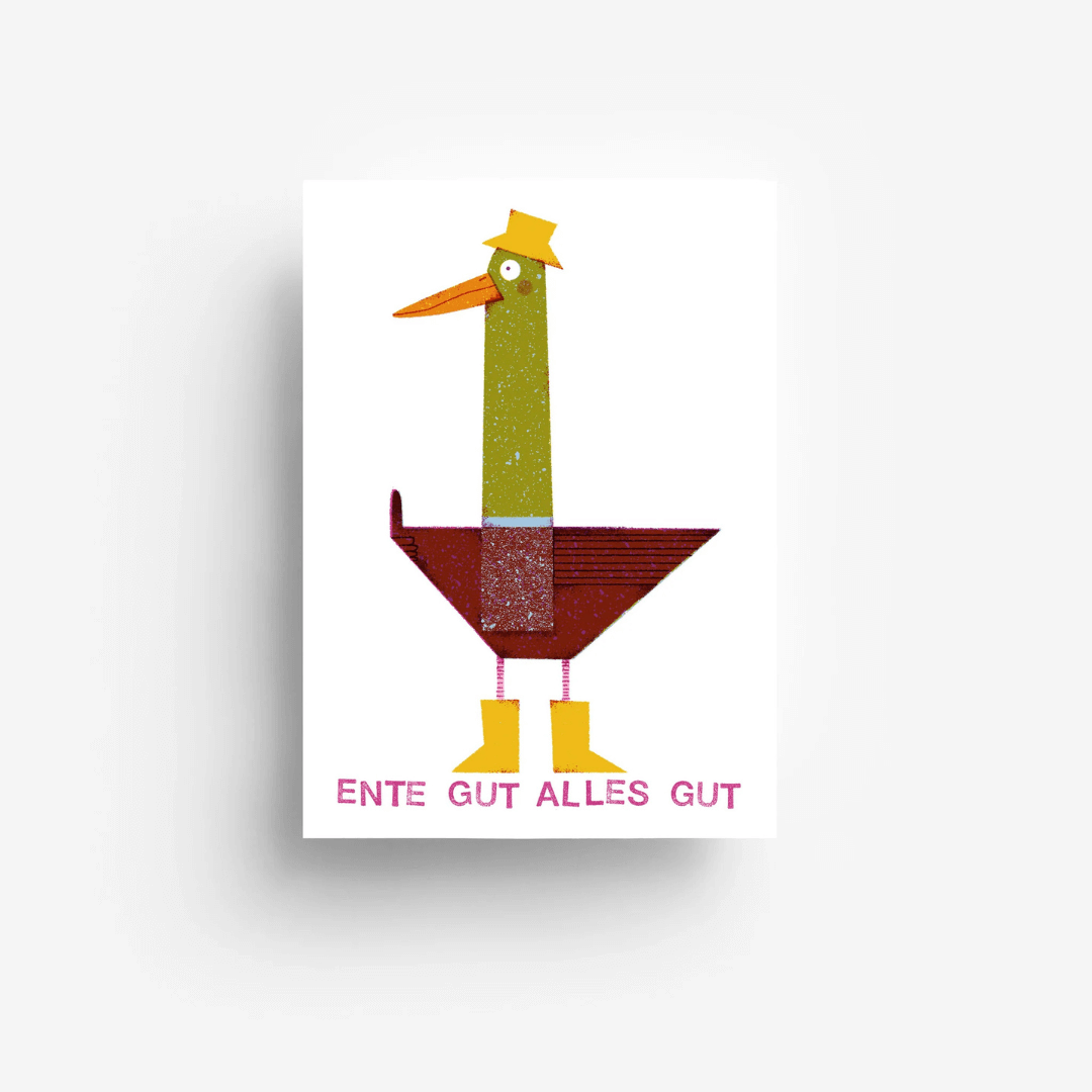 Postkarte - Ente gut alles gut Hauptbild