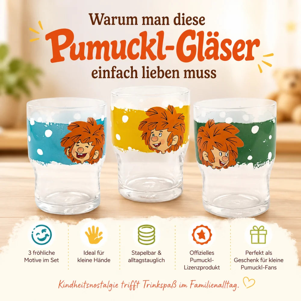 Pumuckl Trinkgläser ideal für kleine Hände