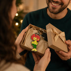 Pumuckl Schlüsselanhänger als Geschenk für einen Pumuckl Fan in einer Geschenkbox