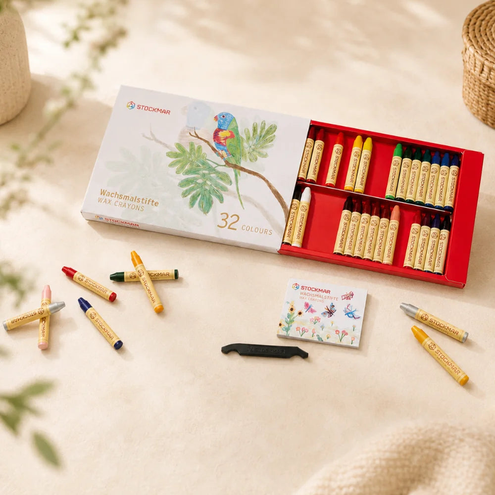 32 Wachsmalfarben als Geschenk Hauptbild