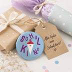 Schulkindbutton als Gruß zum Schulanfang