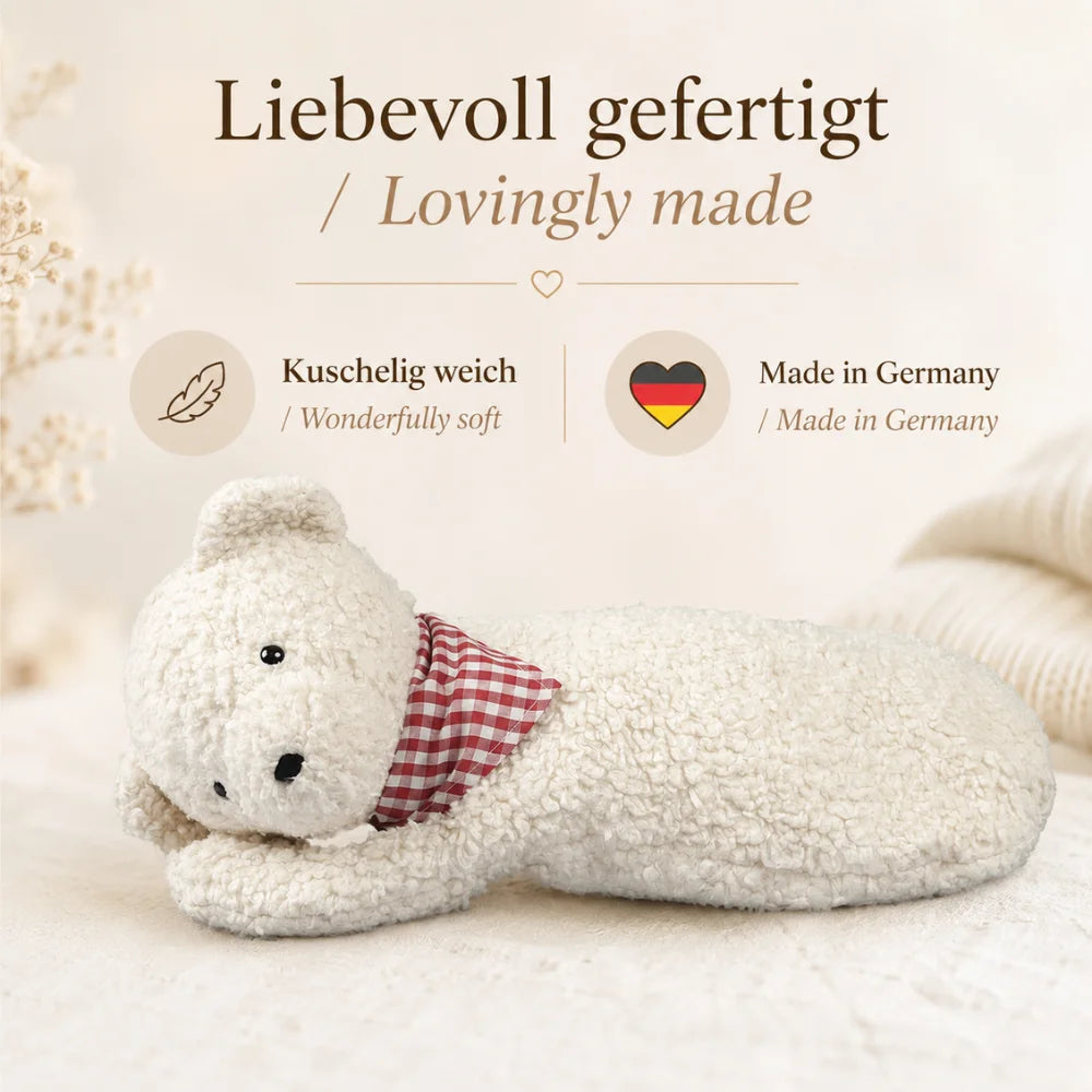 EFIE Zirbenkissen Teddy – weich, Made in Germany und mit gestickter Nase