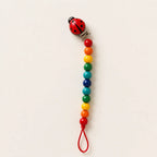 Bunte Schnullerkette aus Holz 