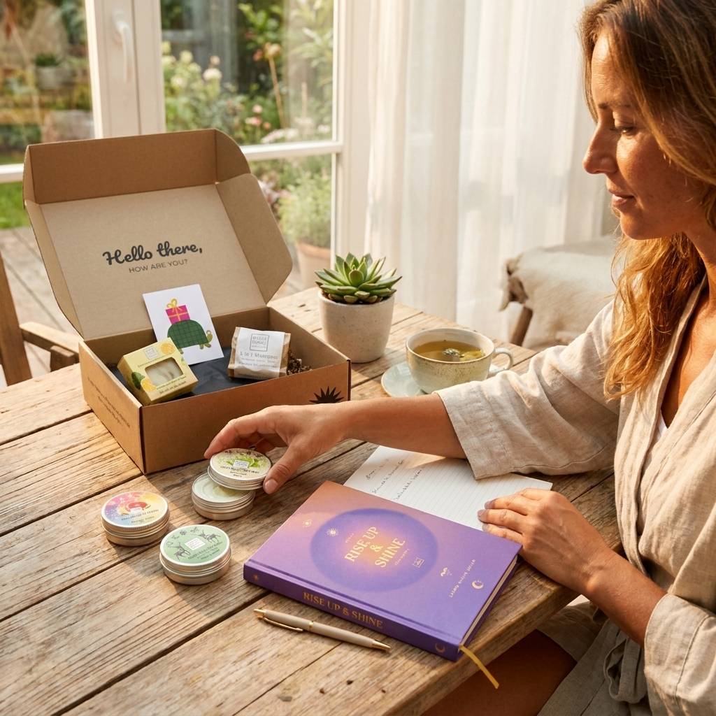Großes Selfcare-Set „Gutes für dich" – Pure Soul Naturkosmetik & Rise Up Shine Journal für echte Auszeiten