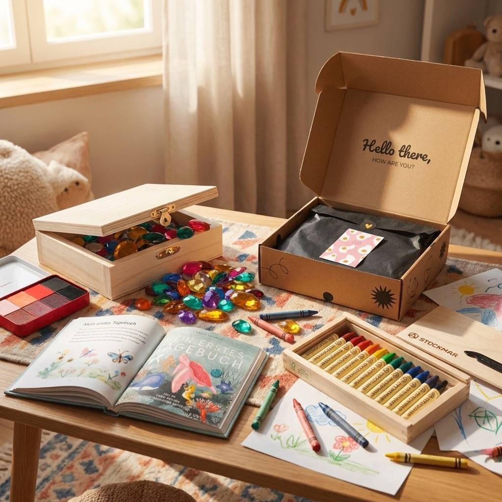 Das Geschenkset, das Kinder beim Malen, Fühlen & Wachsen begleitet – „Fantasie & Farbe"