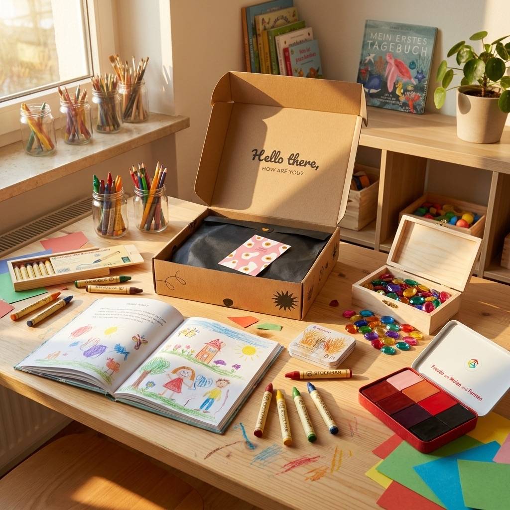 Das Geschenkset, das Kinder beim Malen, Fühlen & Wachsen begleitet – „Fantasie & Farbe"