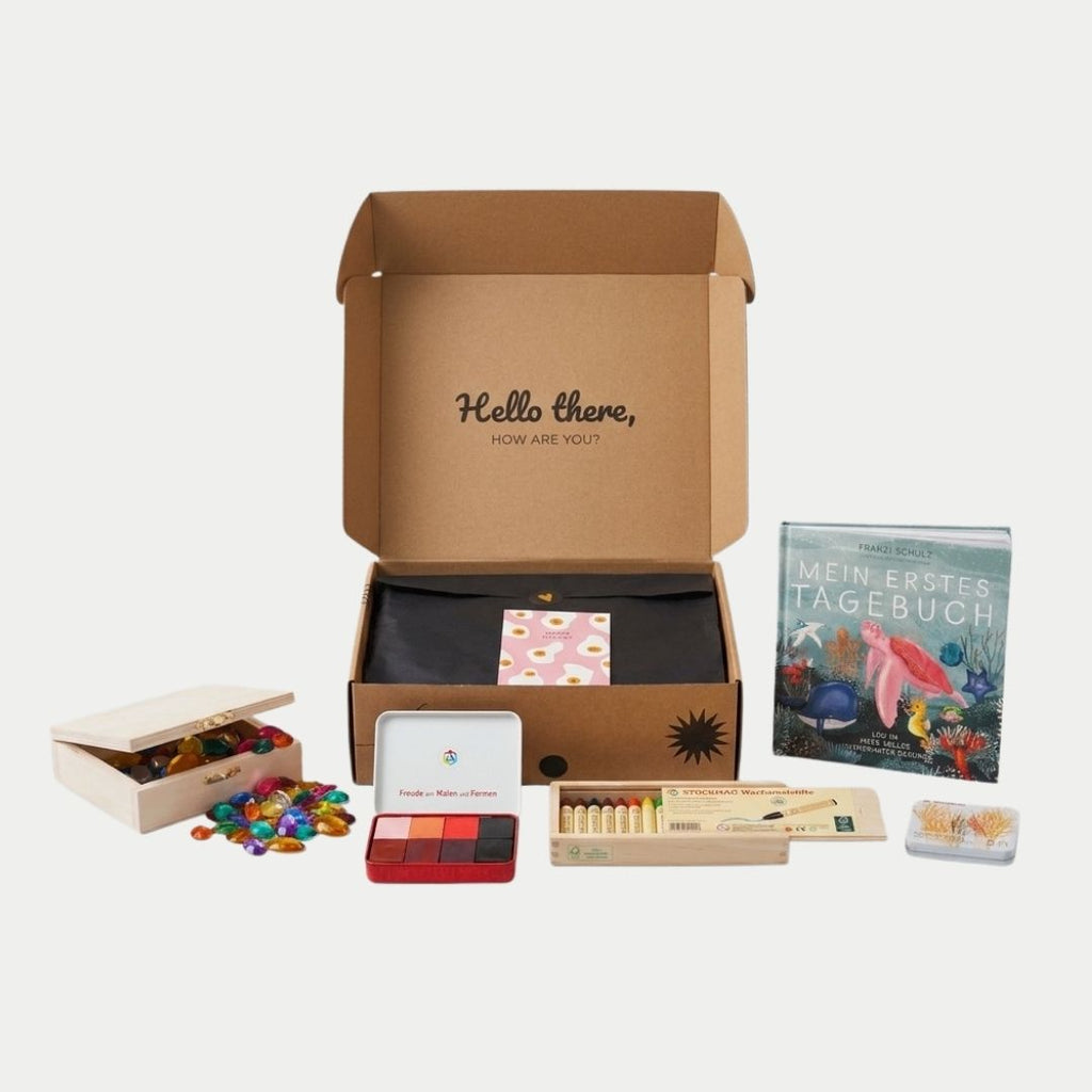 Das Geschenkset, das Kinder beim Malen, Fühlen & Wachsen begleitet – „Fantasie & Farbe"